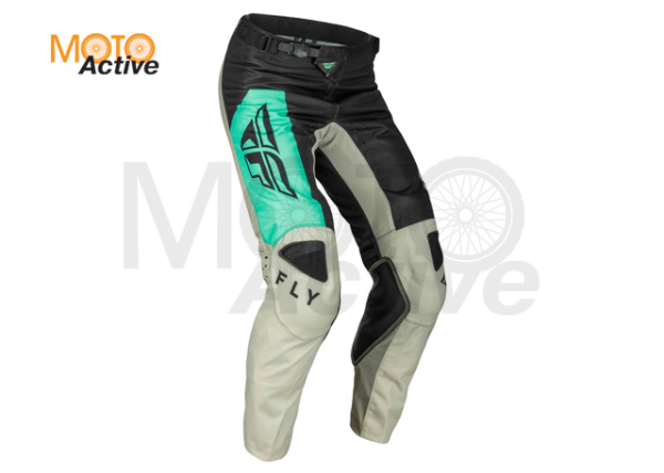 Брюки для мотокросса FLY RACING KINETIC JET, бирюзовые/черные/серые